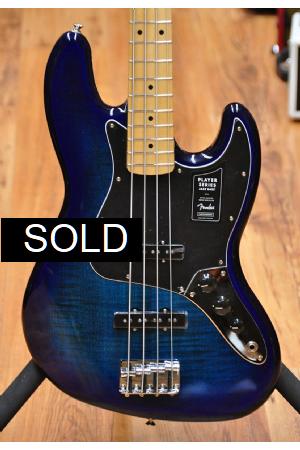 Fender LTD Player Jazz Bass Plus Top MN Blue Burst Serial# 20150077 Fender LTD Player Jazz Bass Plus Top MN Blue Burst Serial# 20150077